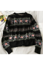 Retro Vitage Knit Fall Sweater cottagecoreclothes