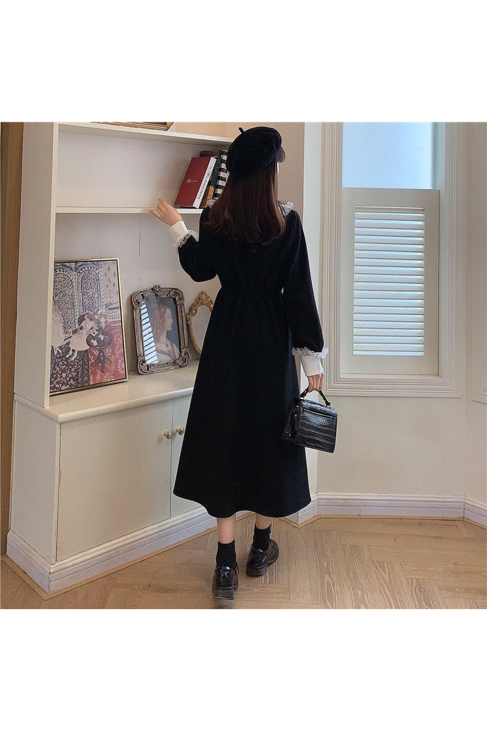 Mori Girl Elegant Long Sleeve Dress cottagecoreclothes