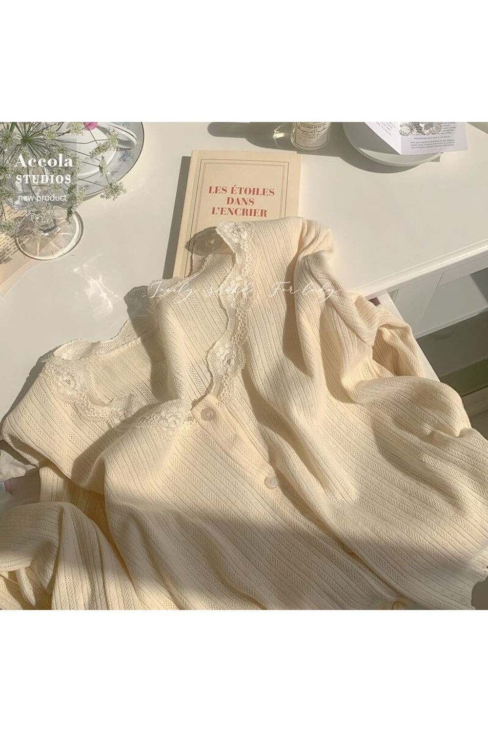 Fairycore Knit Lace Fall Cardigan cottagecoreclothes