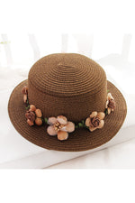 Flowers Ribbon Straw Hat cottagecoreclothes