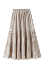 Vintage Long Velvet Pleated Skirt cottagecoreclothes