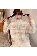 Spring Floral Vintage Fall Cardigan cottagecoreclothes