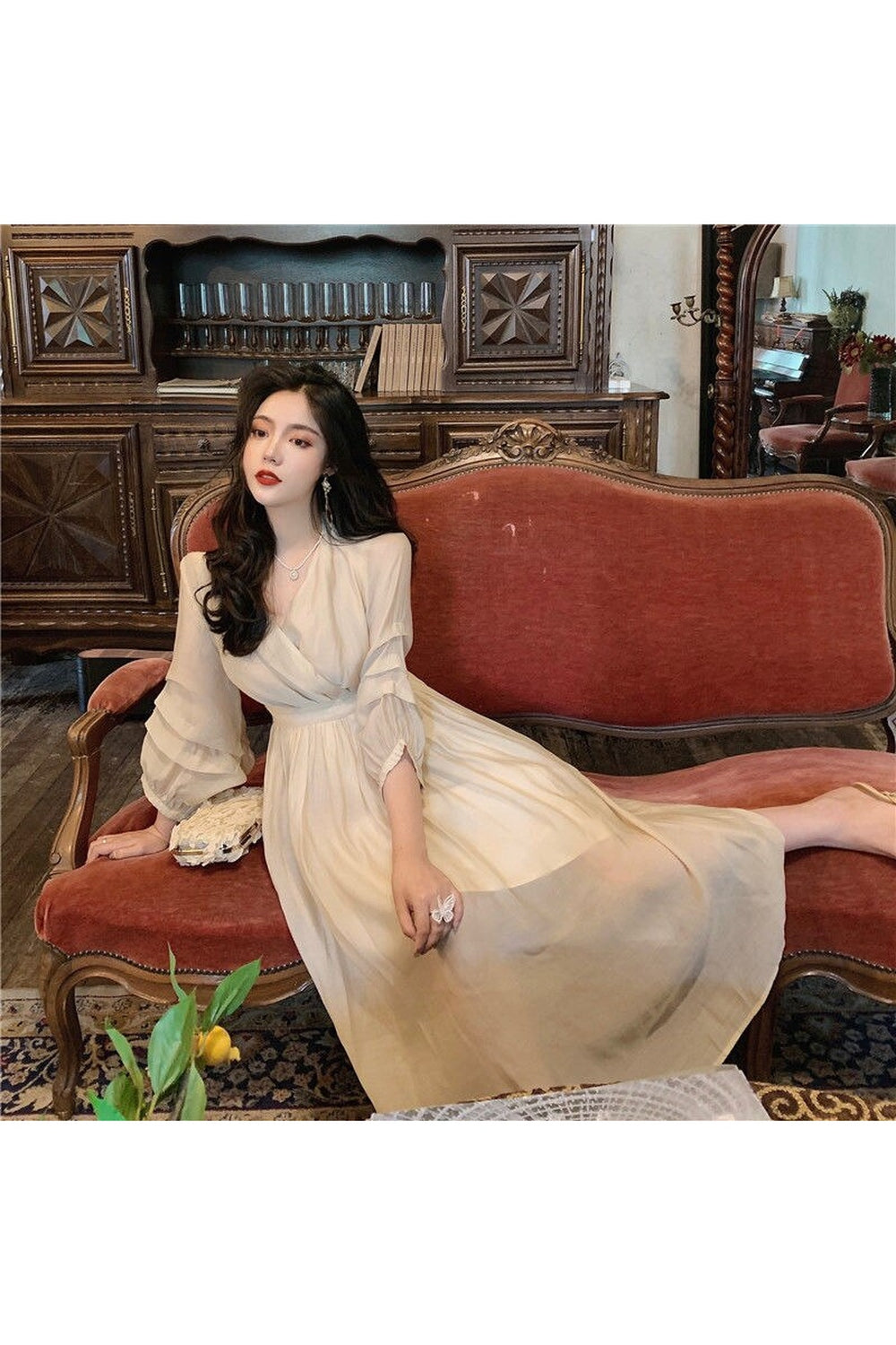 Fairycore Elegant Princess Dress cottagecoreclothes