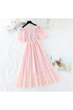 Fairycore Embroidery Mesh Dress cottagecoreclothes