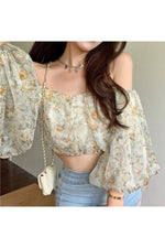 Puff Sleeve Floral Blouse cottagecoreclothes