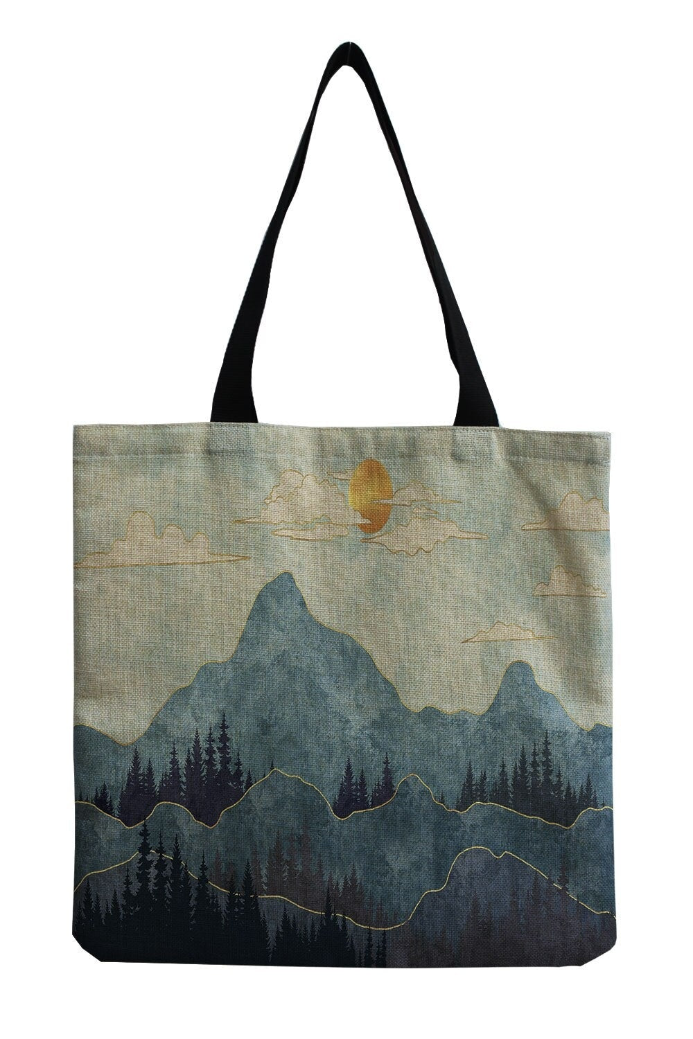 Mushroom Print Shopping Bag cottagecoreclothes