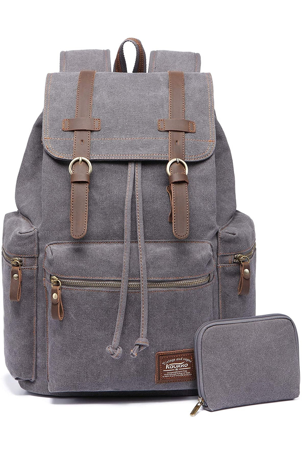 Goblincore Retro Canvas Backpack cottagecoreclothes
