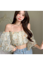 Puff Sleeve Floral Blouse cottagecoreclothes