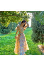 Vintage Aesthetic Midi Dress cottagecoreclothes