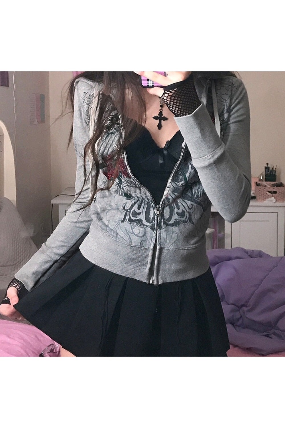 Fairy Grunge Hooded Sweatshirt cottagecoreclothes