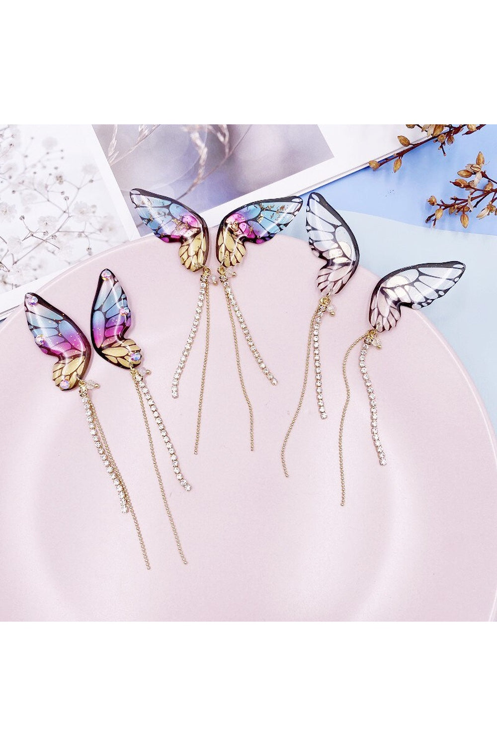 Fairycore Style Butterfly Earrings cottagecoreclothes