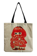 Mushroom Print Shopping Bag cottagecoreclothes