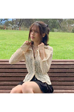 Fairy Grunge White Lace T-shirt cottagecoreclothes