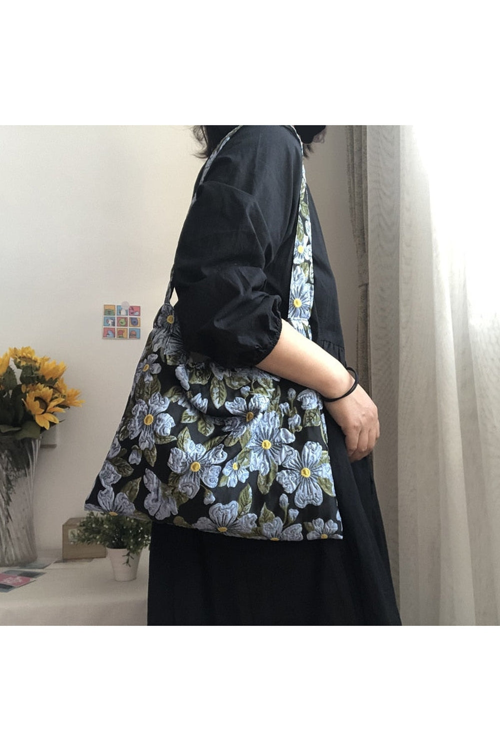 Vintage Jacquard Shopping Bag cottagecoreclothes