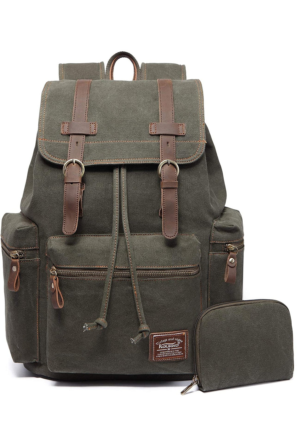 Goblincore Retro Canvas Backpack cottagecoreclothes