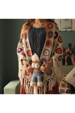 Mori Girl Retro Knit Scarf cottagecoreclothes