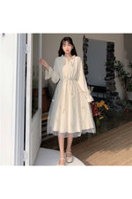 Floral Embroidery Elegant Dress cottagecoreclothes