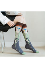 Abstract Art Illustration Socks cottagecoreclothes