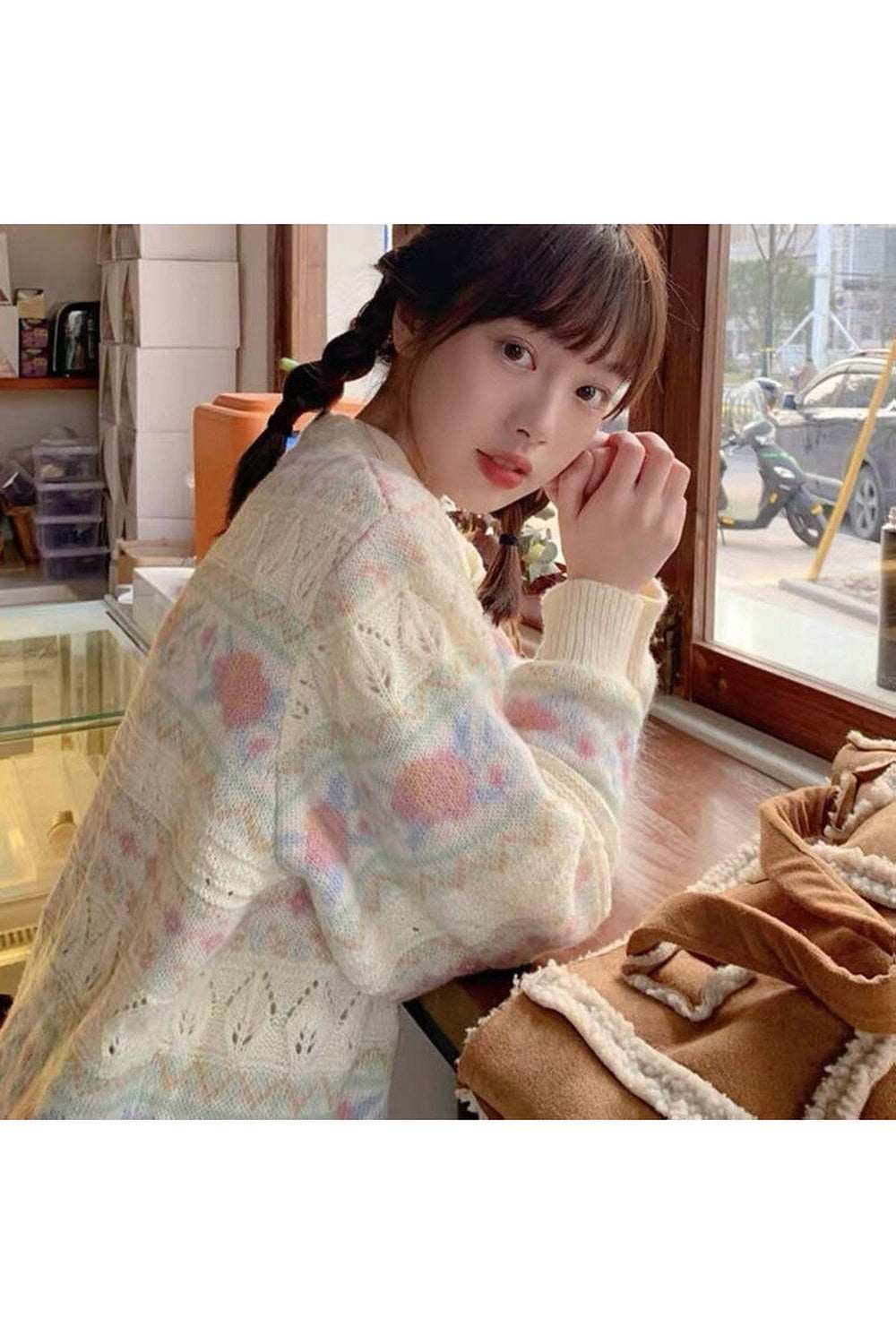 Spring Floral Vintage Fall Cardigan cottagecoreclothes