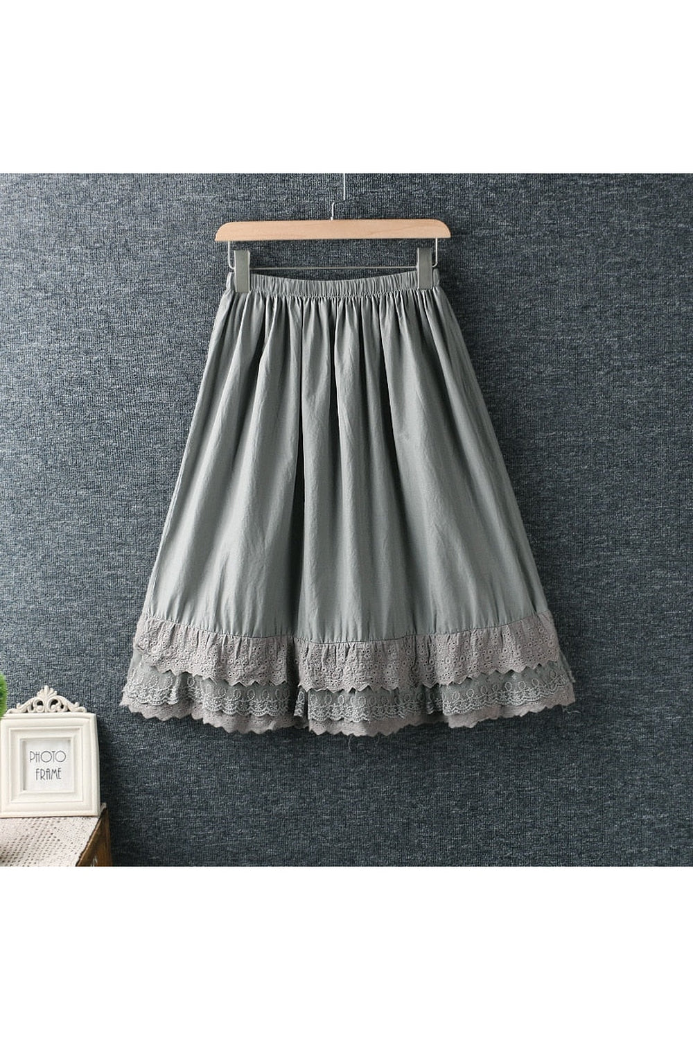 Dark Cottagecore Style Lace Skirt cottagecoreclothes
