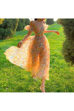 Vintage Aesthetic Midi Dress cottagecoreclothes