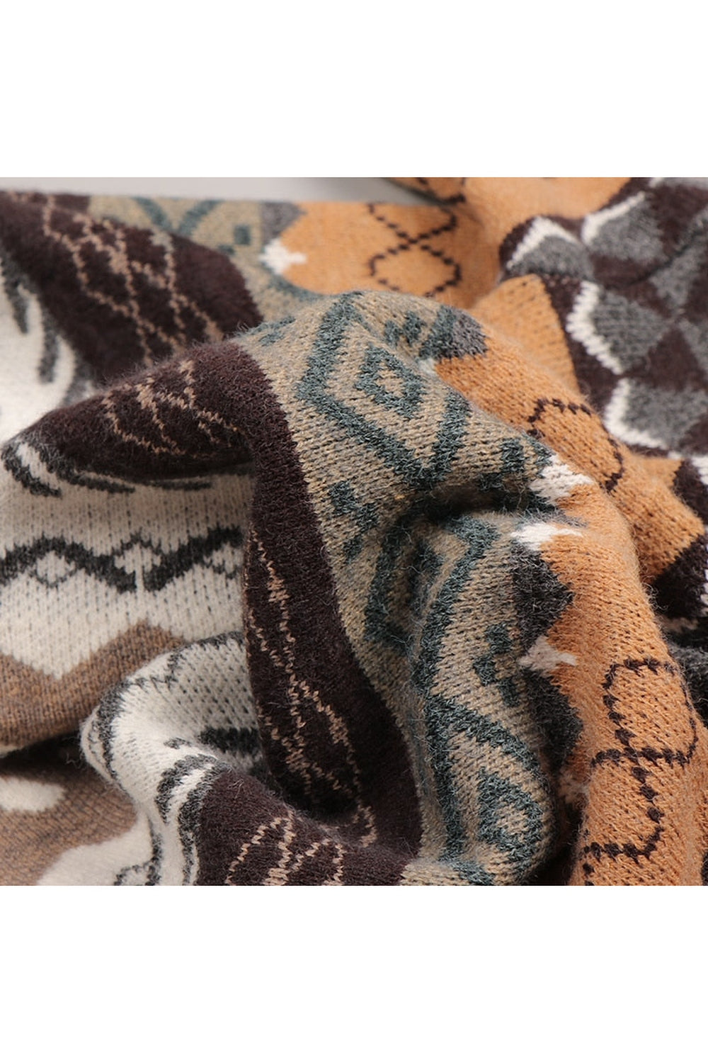 Vintage Style Striped Loose Fall Sweater cottagecoreclothes