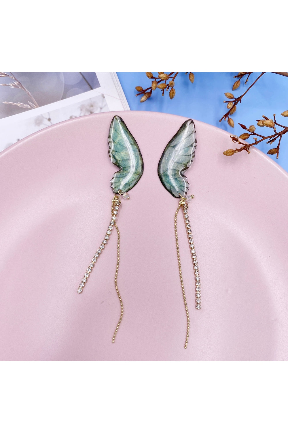 Fairycore Style Butterfly Earrings cottagecoreclothes