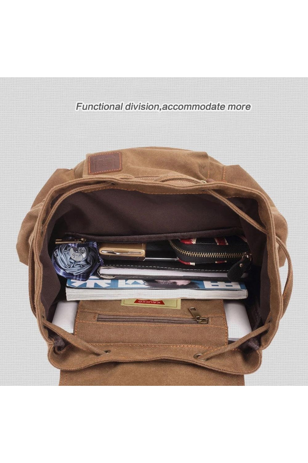 Goblincore Retro Canvas Backpack cottagecoreclothes