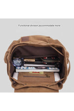 Goblincore Retro Canvas Backpack cottagecoreclothes