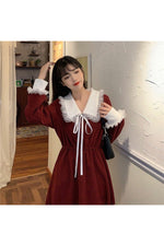 Mori Girl Elegant Long Sleeve Dress cottagecoreclothes