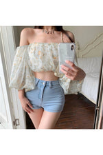 Puff Sleeve Floral Blouse cottagecoreclothes