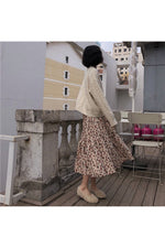 Corduroy High Waist Long Skirt cottagecoreclothes