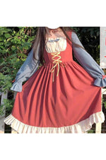 Mori Girl Long Sleeve Dress cottagecoreclothes