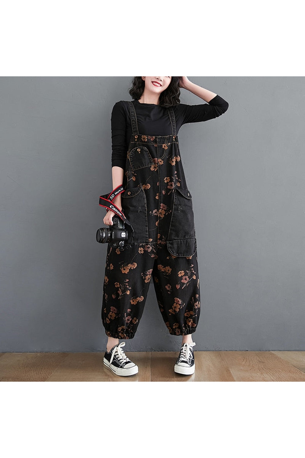 Dark Cottagecore Oversize Overalls cottagecoreclothes