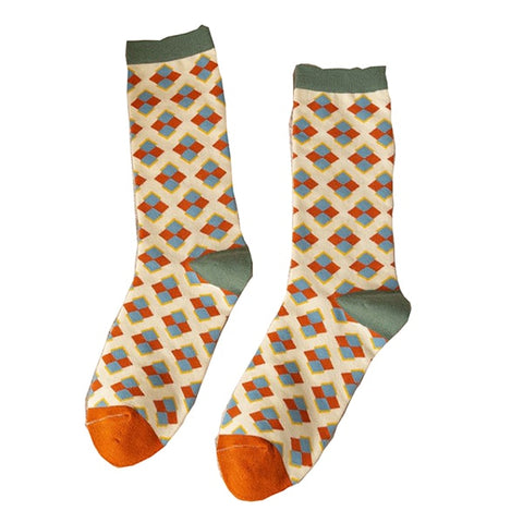 2 Pair Print Cute Long Winter Socks - Socks - Сottagecore clothes