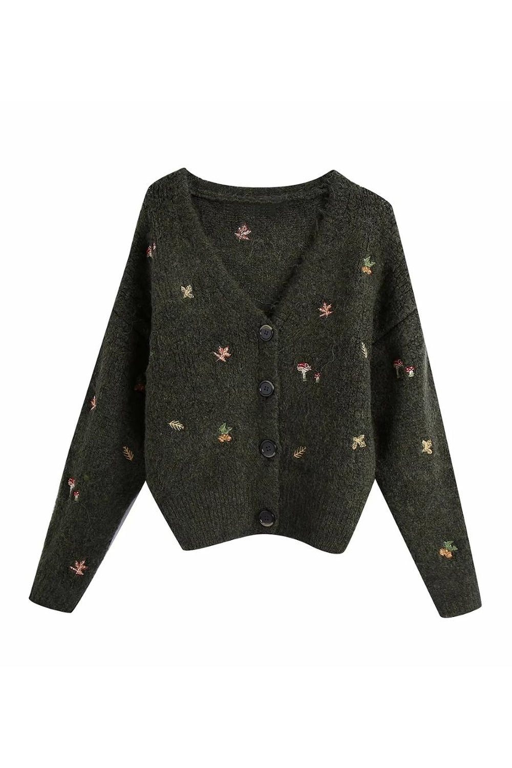 Goblincore Aesthetic Knit Fall Cardigan cottagecoreclothes