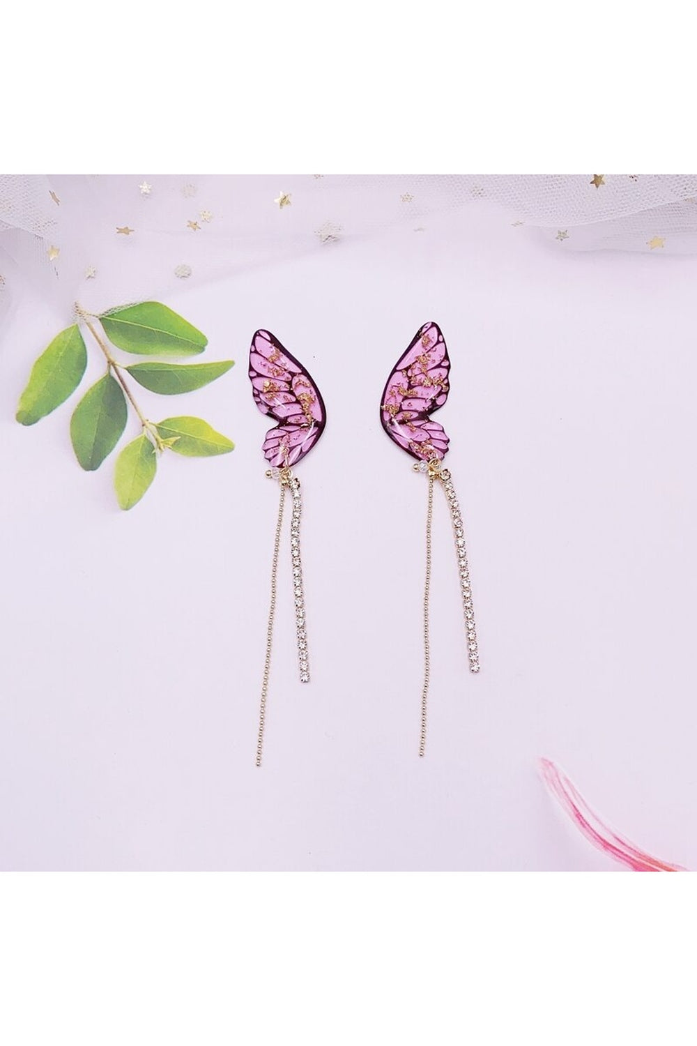 Fairycore Style Butterfly Earrings cottagecoreclothes