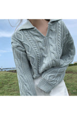 Retro Knitted Fall Sweater cottagecoreclothes