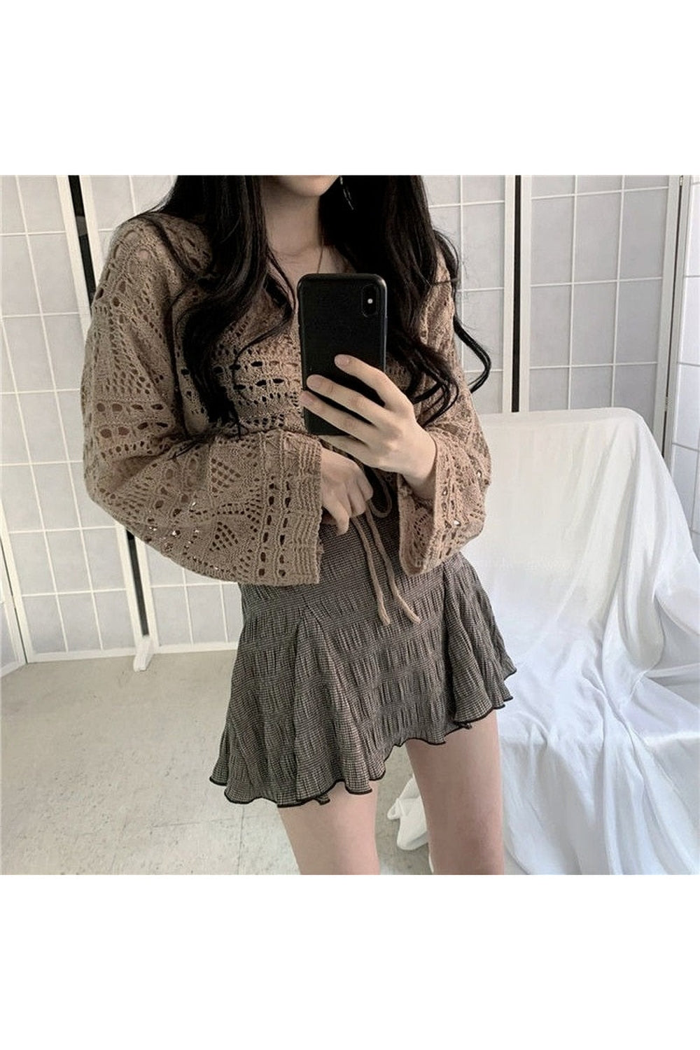 Goblincore Hollow Out Fall Sweater cottagecoreclothes