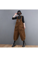 Retro Aesthetic Corduroy Jumpsuit cottagecoreclothes