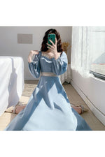 Mori Girl Blue Dress cottagecoreclothes