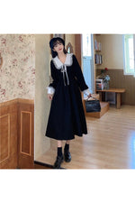 Mori Girl Elegant Long Sleeve Dress cottagecoreclothes