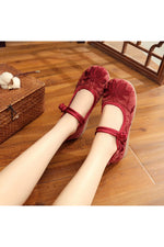 Soft Cotton Flat Shoes cottagecoreclothes
