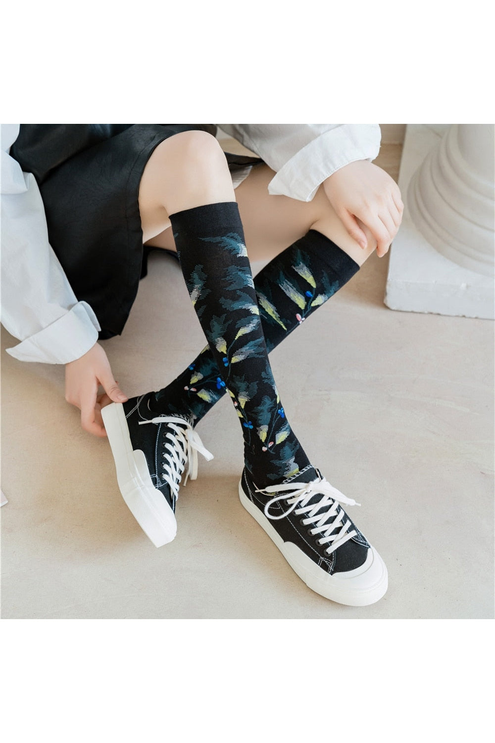 Abstract Art Illustration Socks cottagecoreclothes