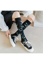 Abstract Art Illustration Socks cottagecoreclothes