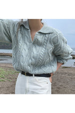 Retro Knitted Fall Sweater cottagecoreclothes