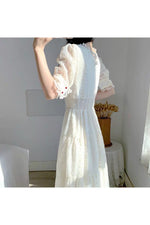 Fairycore Lace Midi Dress cottagecoreclothes