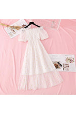 Fairycore Embroidery Mesh Dress cottagecoreclothes