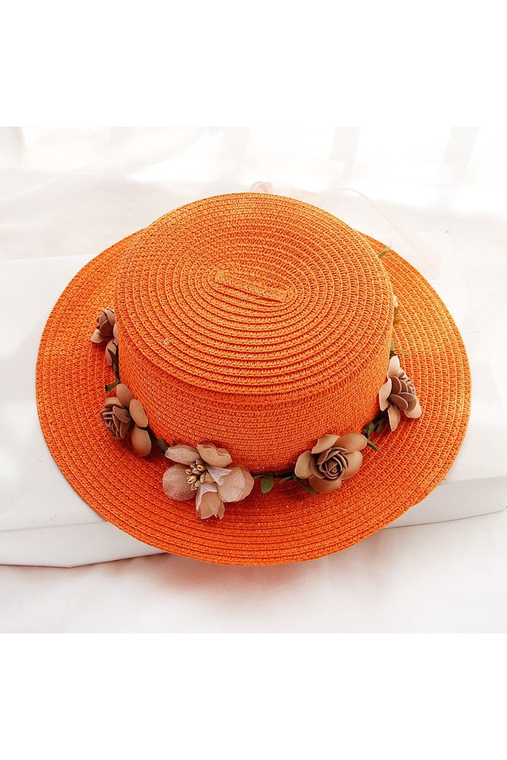 Flowers Ribbon Straw Hat cottagecoreclothes