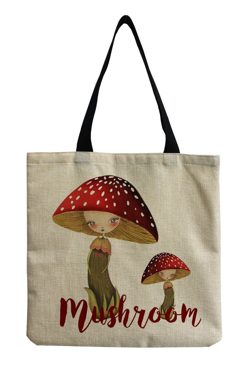 Mushroom Print Shopping Bag cottagecoreclothes